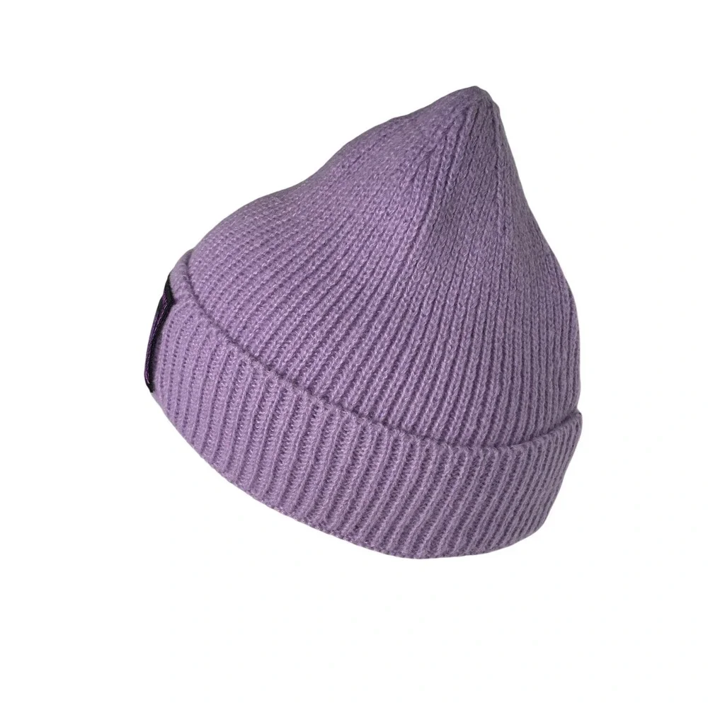 Unisex‎ Knit Cap Beanie Double Layer Winter Hat Lavender Purple NEW